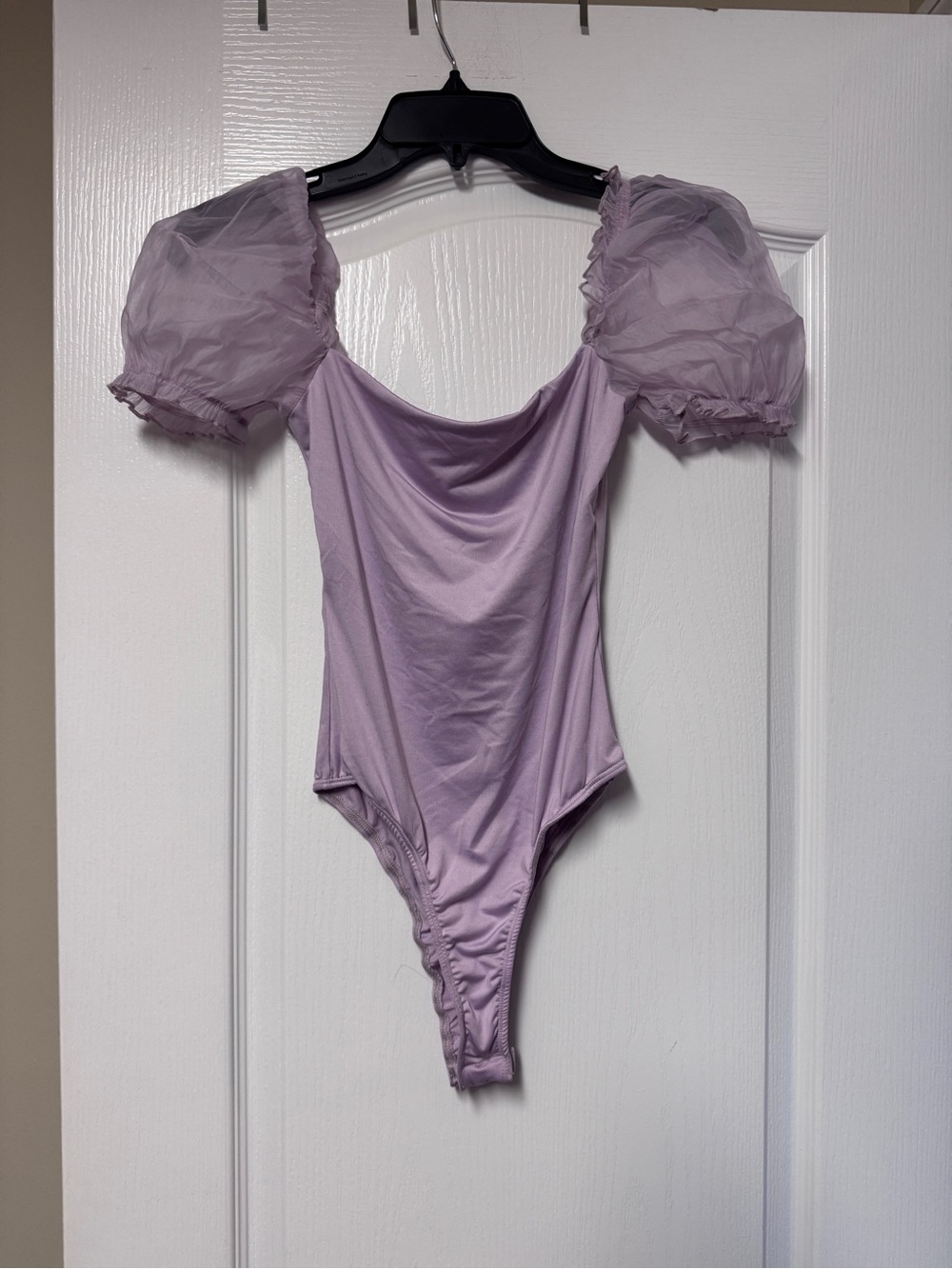 Princess Polly Lavender Puff-Sleeve Bodysuit
